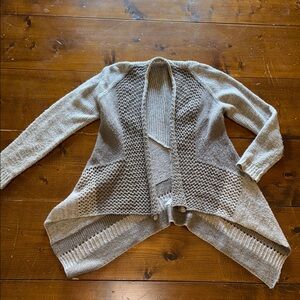 Knox Rose Women's Gray Open-Front Sweater